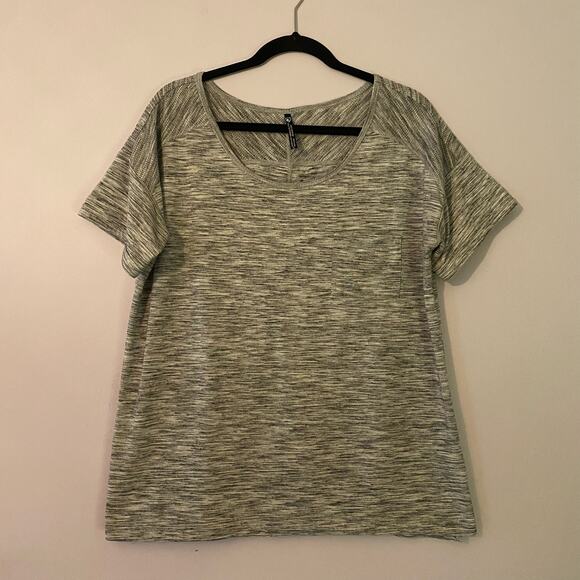 Kuhl Women's size Large Gray Heathered Short Sleeve Shirt Active Gorpcore - Picture 1 of 10